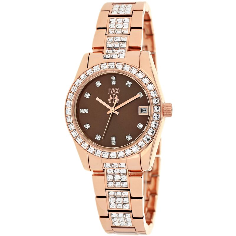 Jivago Womens Magnifique Chocolate Brown Dial Watch  Jv6413